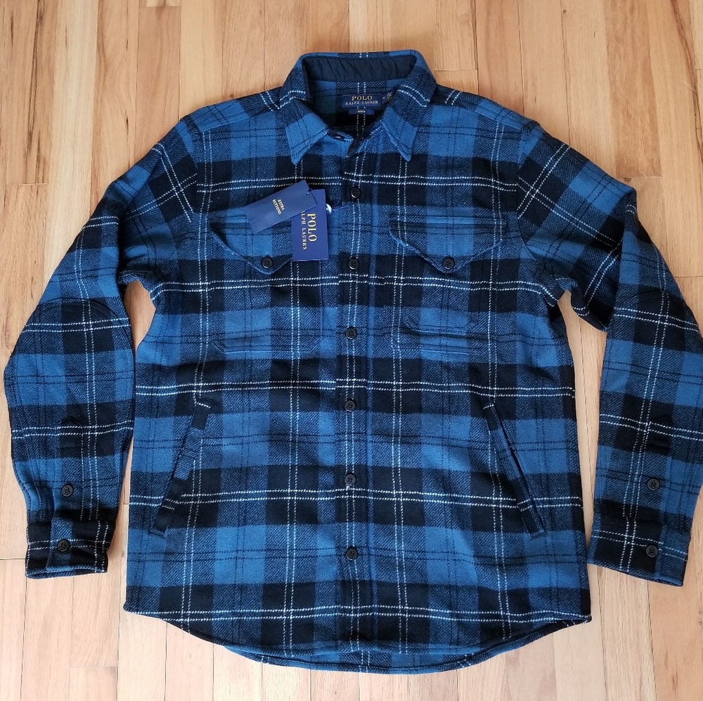 Polo Ralph Lauren Indigo Wool-Blend Twill Shirt